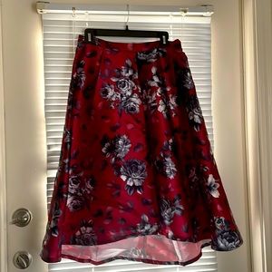 Custom made high-low skirt